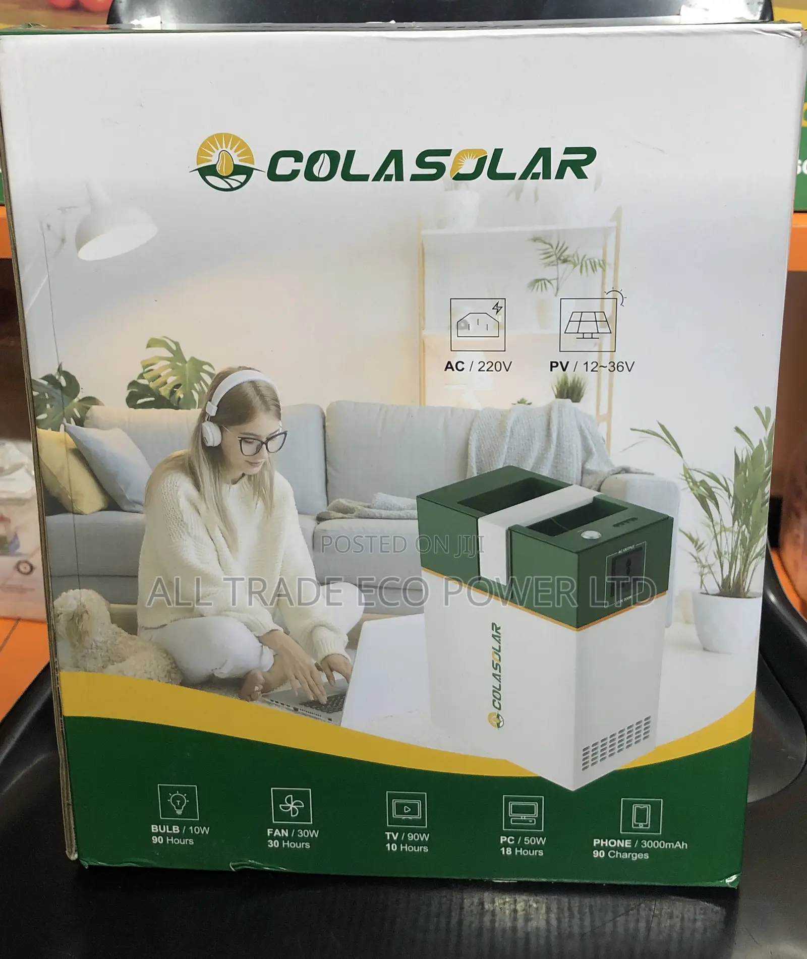 Cola Solar 1000/200 Watts, Solar Generator