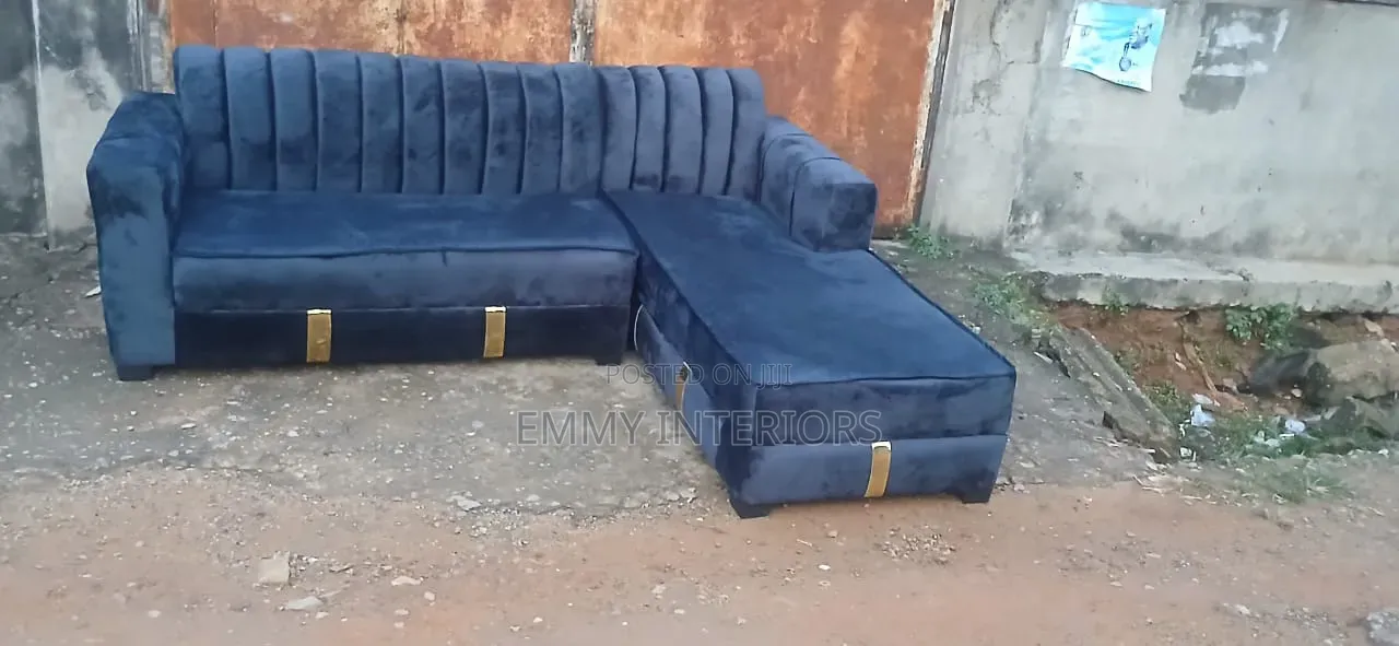 L Shaped Fabric Sofa It's Available