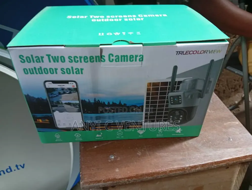 Double Lens Solar CCTV Camera