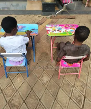 Children's Foldable Study Table And Chair Set