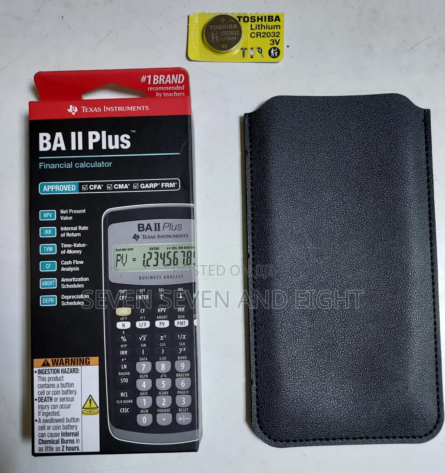 Ba Ii Plus Calculator for Cfa + Pouch+ Extra Battery(48 Hours Promo)