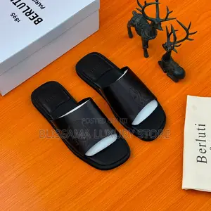 Berluti Luxury Men Leather Slippers – Comfortable, Durable Stylish