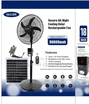 Solar Rechargeable Fan