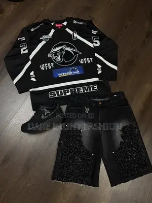 Men Shirt Joggers Short Jeans Sneakers
