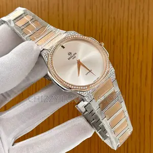 Hilson Quality Luxury Men Iced Face Automatic Engine Wristwatch