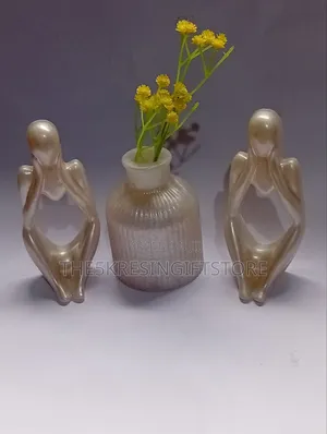 Handmade Resin Gypsum Flower Vases | Modern Home Decor