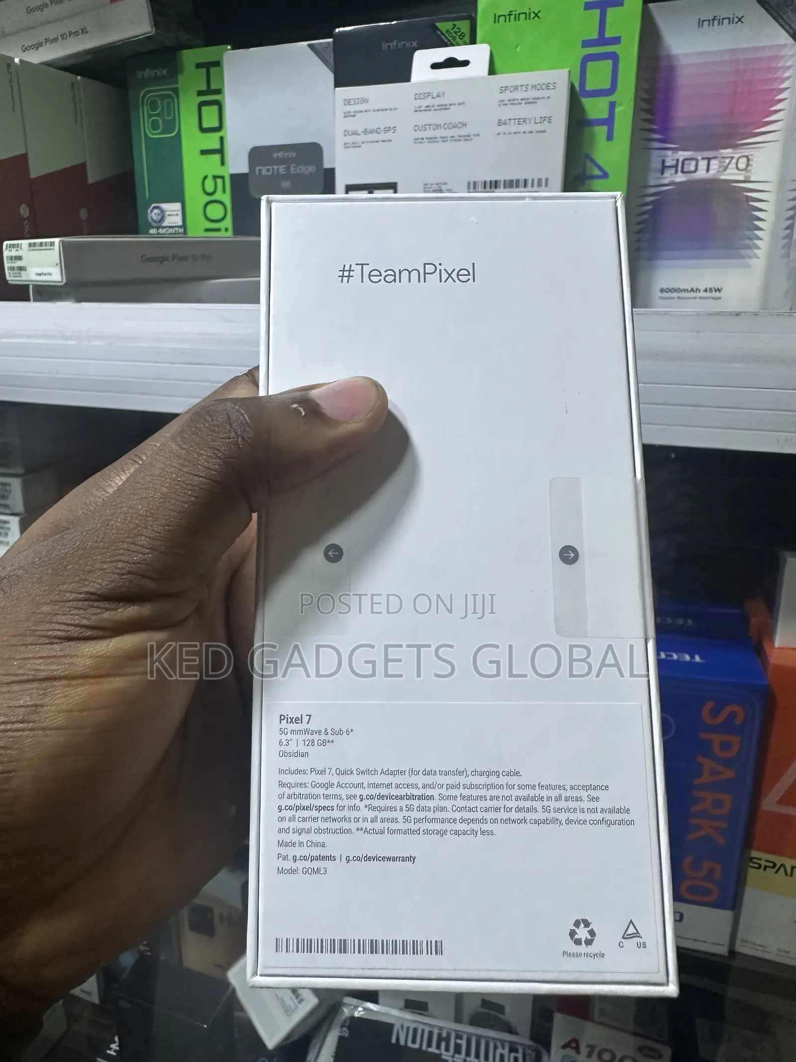 New Google Pixel 7 128 GB Black