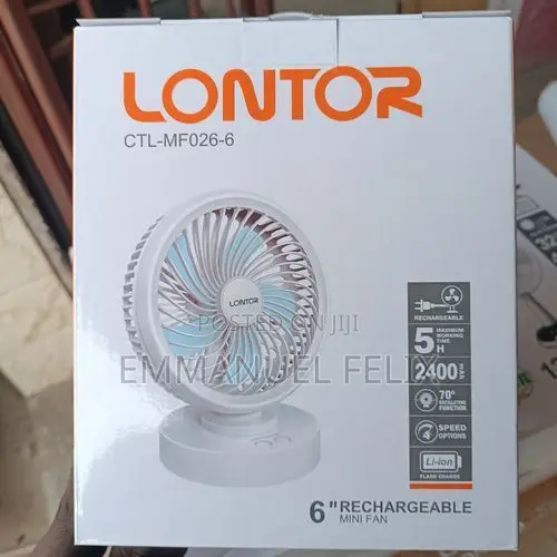 Lontor Mini Rechargeable Fan