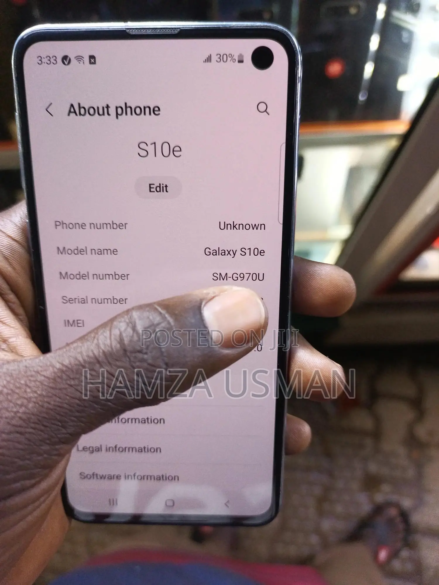 New Samsung Galaxy S10e 256 GB Blue
