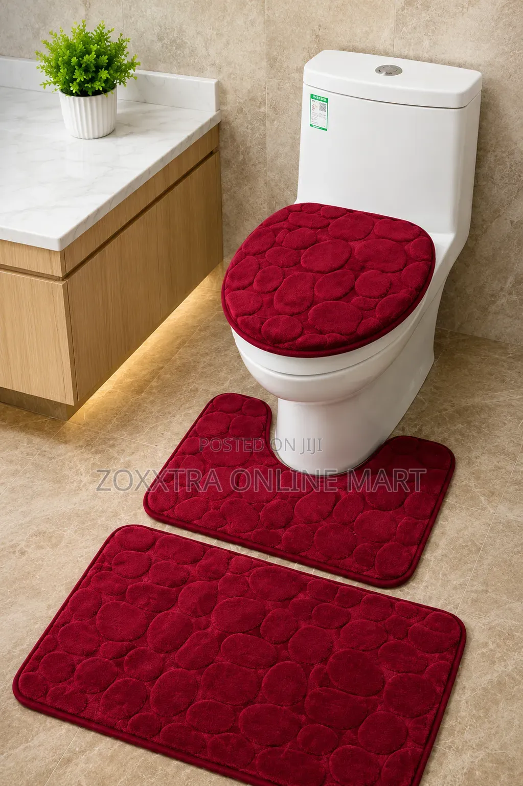 3-Piece Luxury Bathroom Mat Set