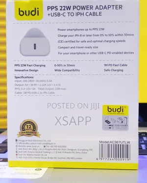 Budi 22w iPhone Fast Charger