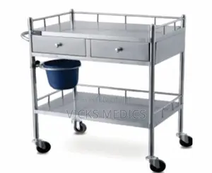 Stainless Steel Hospital Medicine Trolley