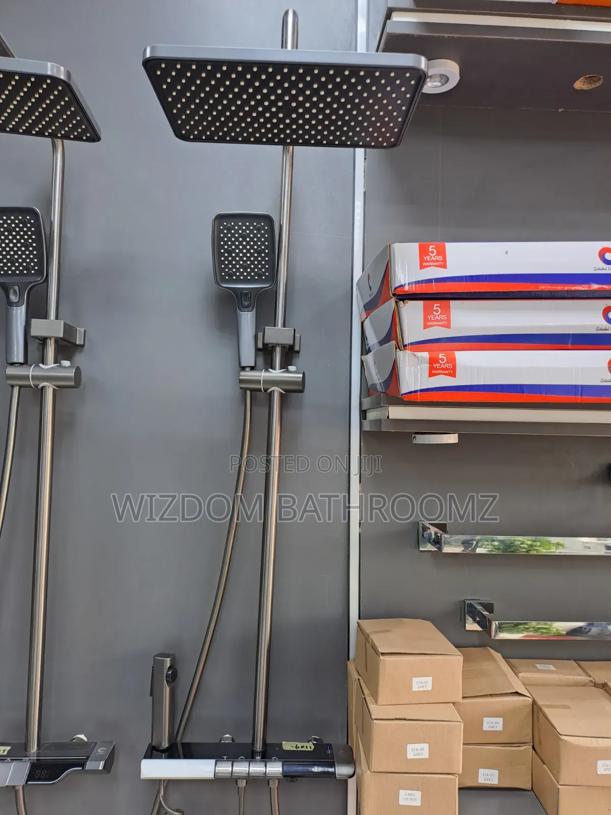 Executive Temperature Display Shower