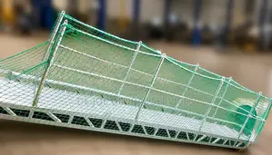 Aluminum Marine Gangway With Safety Net And Anti-slip Treads