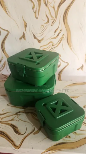 Stainless Steel Green Bento Lunch Box Set – Stackable Leak-Proof