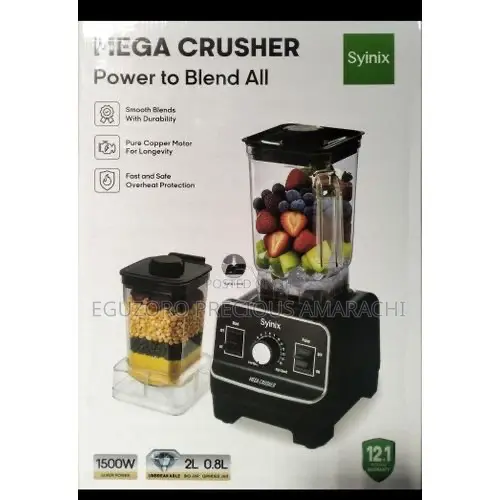 Syinix Mega Crusher Blender 1500w - 2l
