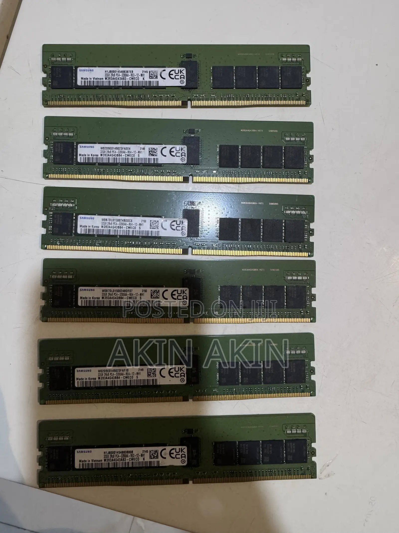 32gig Ram 2rx8 Pc4-3200aa for Server
