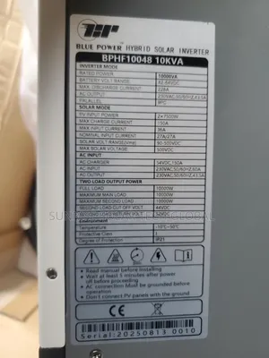 10kva 48v Hybrid Inverter Blue Power