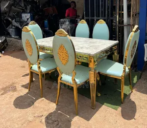 Brand New Luxury 6 Seater Foreign Marble Dinning Table