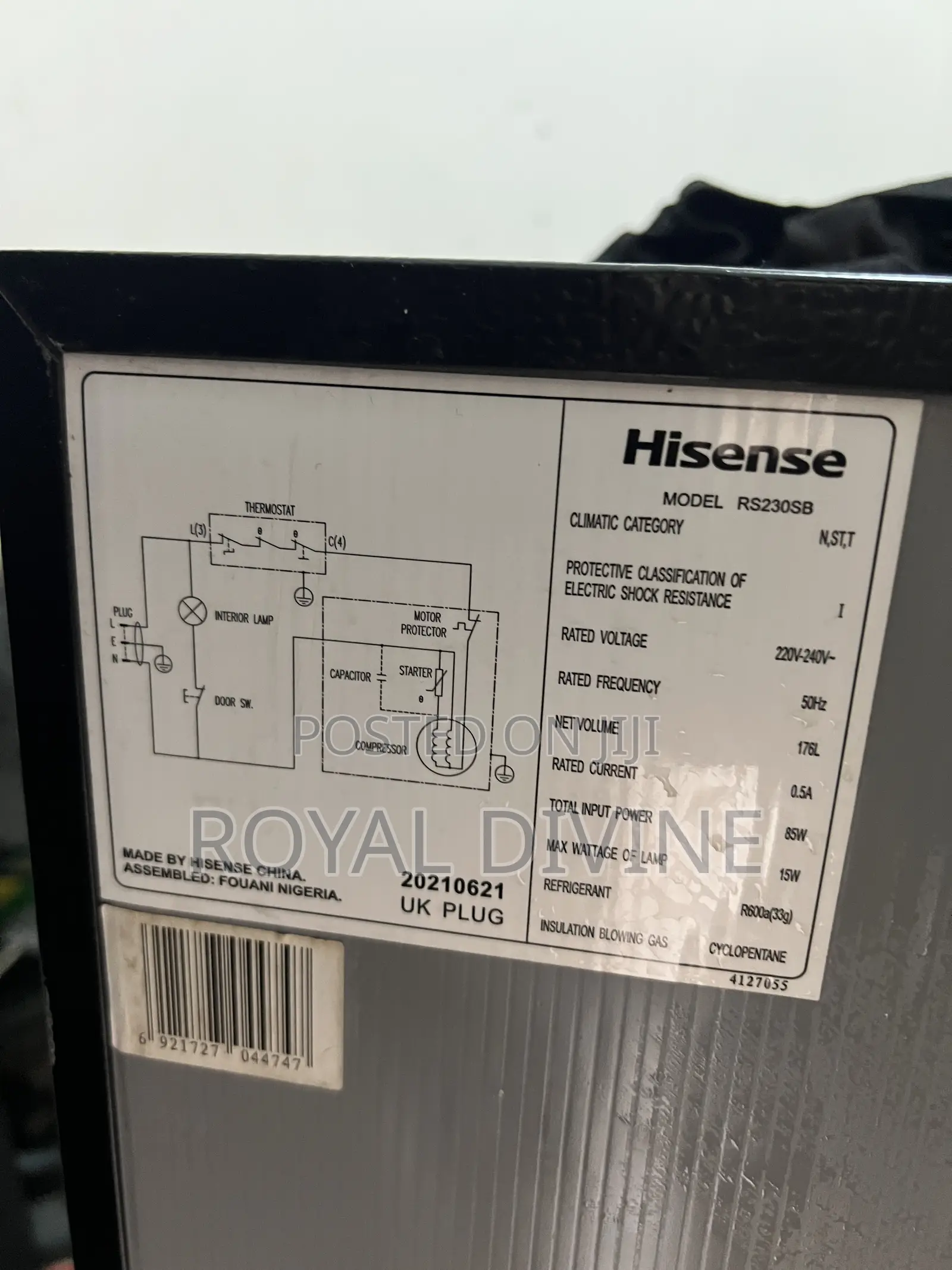 Clean Used Hisense Fridge