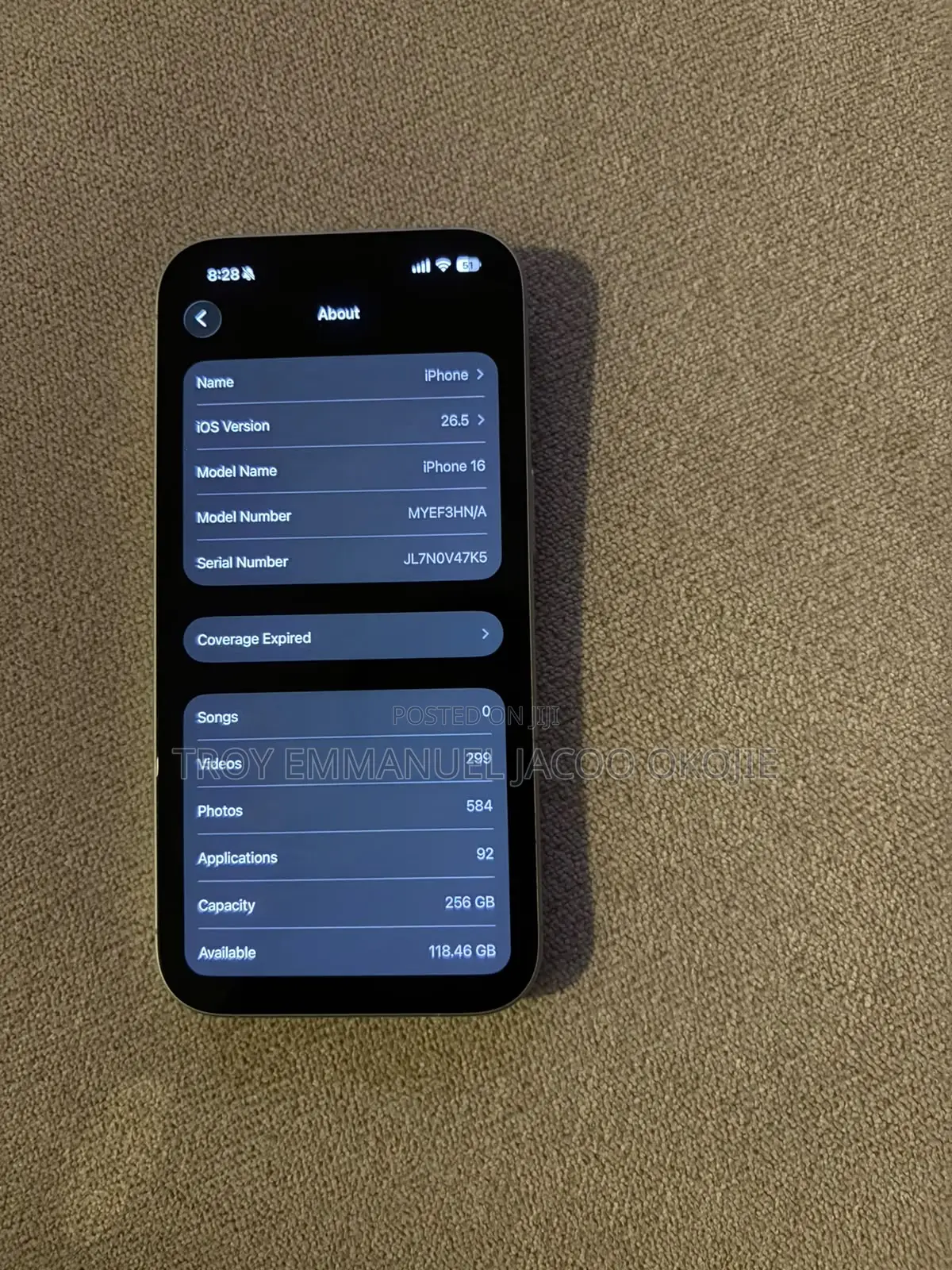 Apple iPhone 16 256 GB White