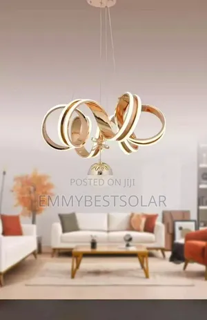 Golden Ball Leds Dropping Chandelier Light