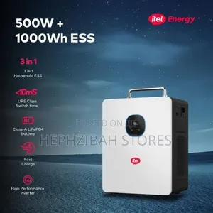 Itel 500w Solar Generator 1000wh Lithium Battery Iess-05k10n Powertank