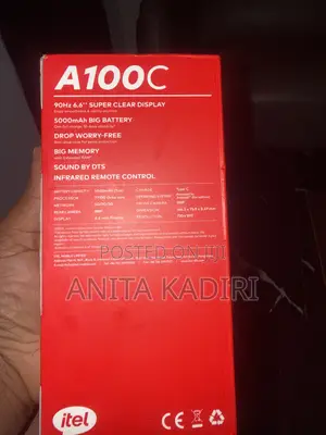 New Itel A100C 128 GB Black