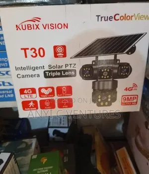 3 Lens Solar Cctv Camera