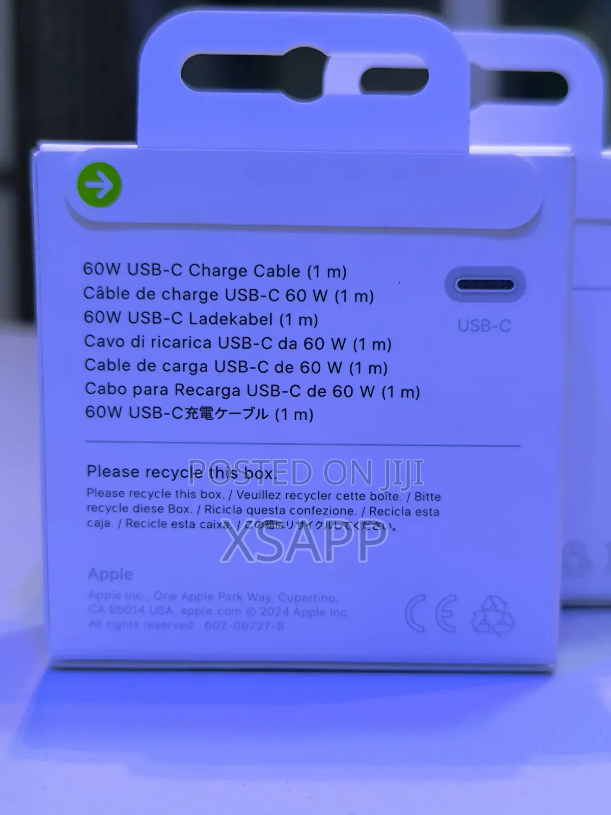 Apple Usb-C 60w Charger Cable (1m)