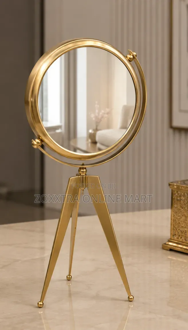 Luxury Double-Face Table Clock With Mirror