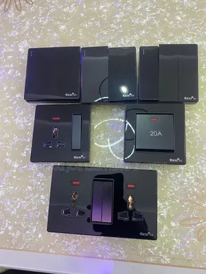 Quality Shiny Black Switch and Socket Available
