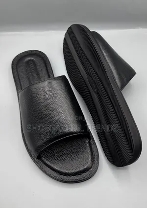 Men's Rocco Brunero Leather Criss Cross and Covered Slippers