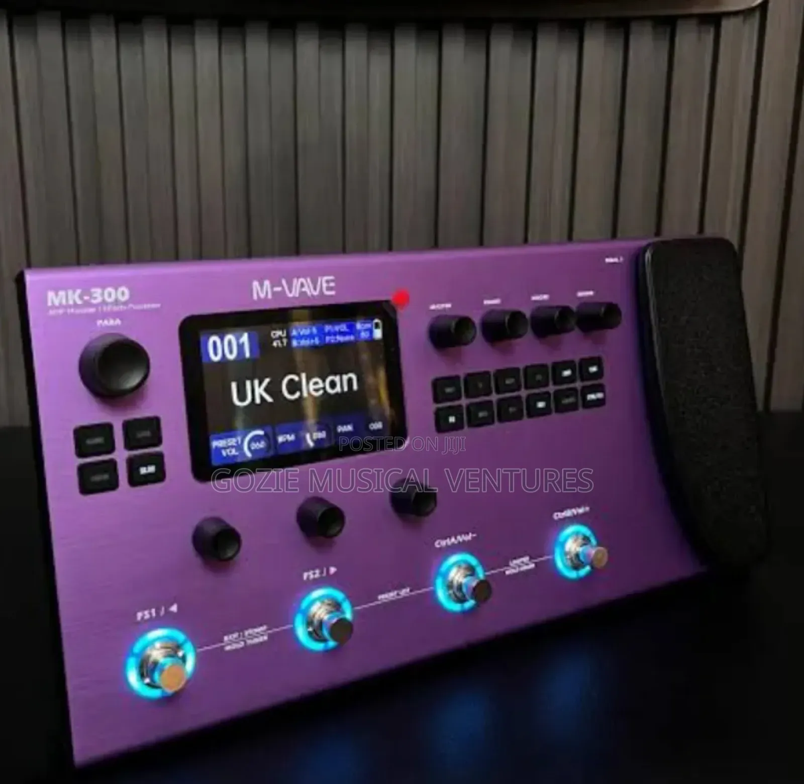 M-Vave Mk-300 Multi-Effect Processor Purple Colour and Red Colour