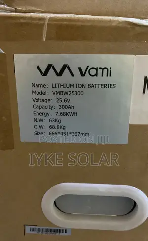 7.6kwh Vami Solar Lithium Ion Battery