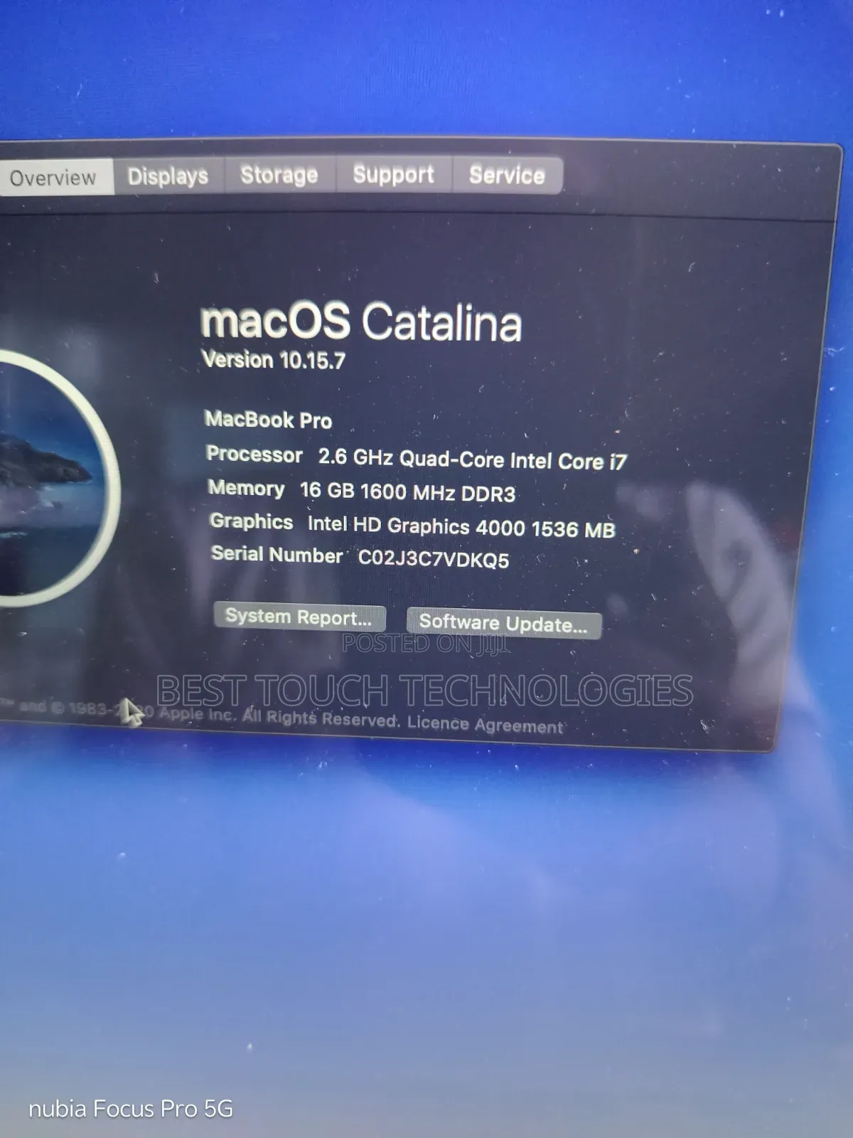 Laptop Apple MacBook 2016 16GB Intel Core i7 SSD 128GB