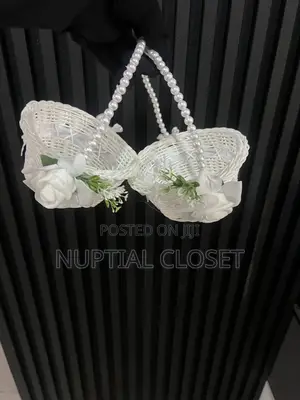Beaded Flower Girl Baskets and Mini Loop Bouquets