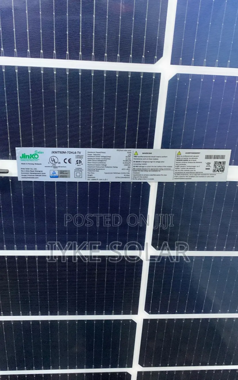 750watts Jinko Solar Panel