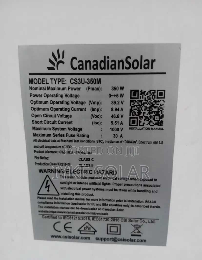 350watts Solar Panel (60 Cells)