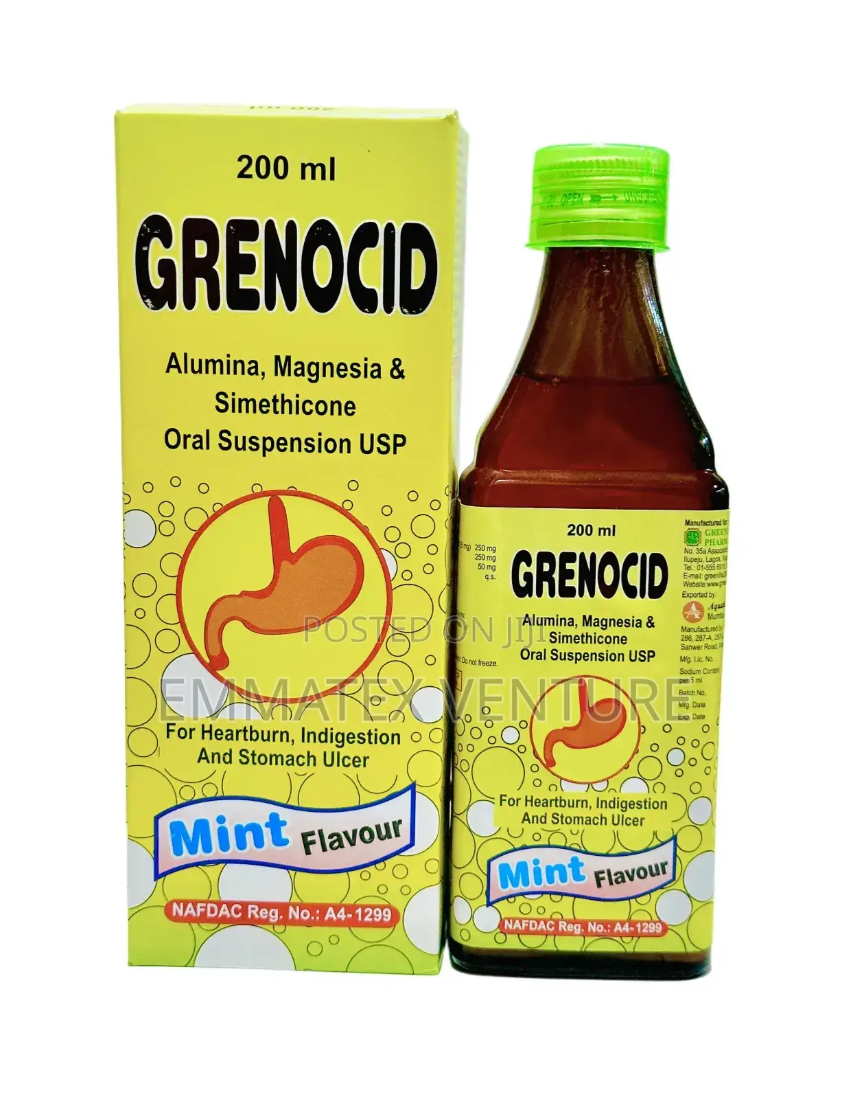 Grenocid Suspension (Simethicone) 200ml