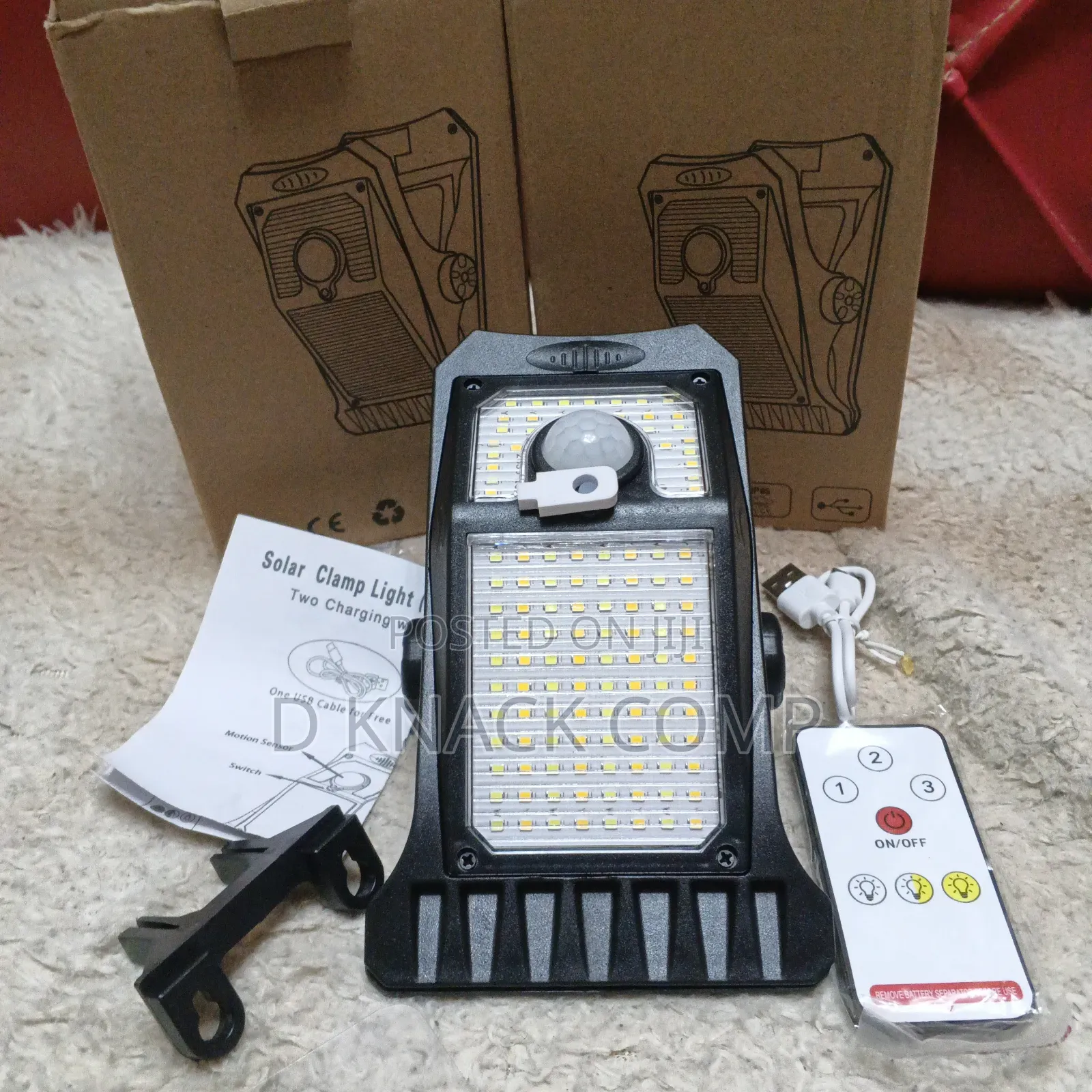 Leds Solar Motion Sensor Light With Clip, 3 Modes