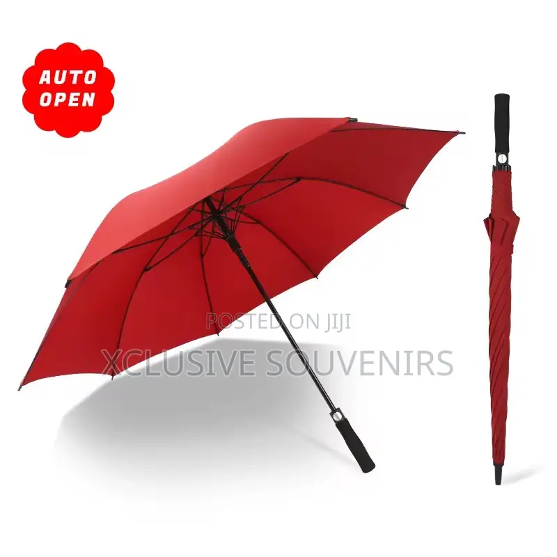 Custom Logo Windproof Straight Handle Heavy Duty Eva Handle Umbrella