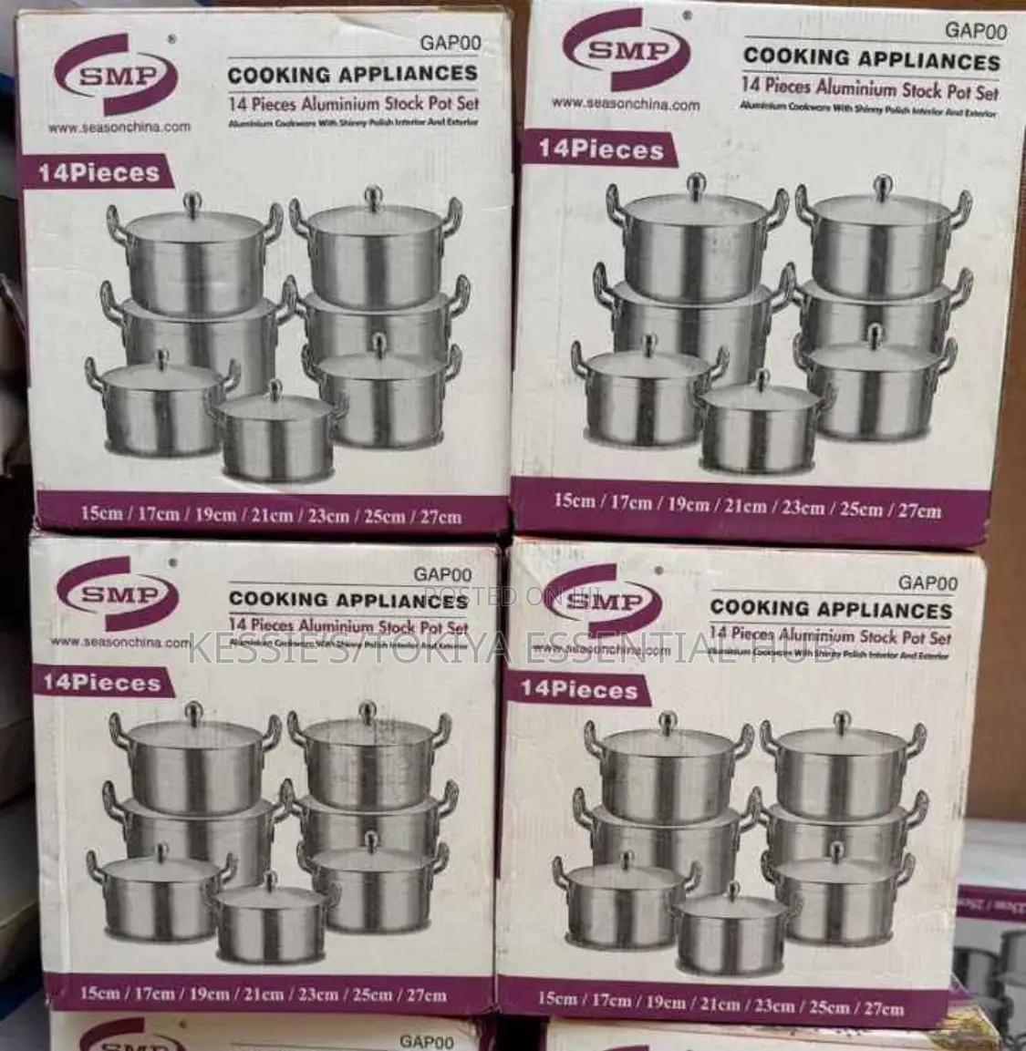14pcs SMP Aluminium Pot Set