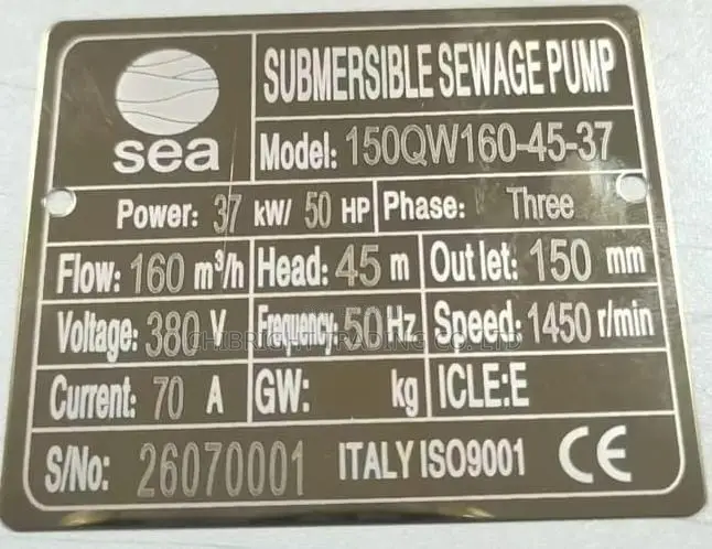 50hp Sea Sewage Pump