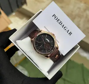 Men’S Poedagar Leather Watch