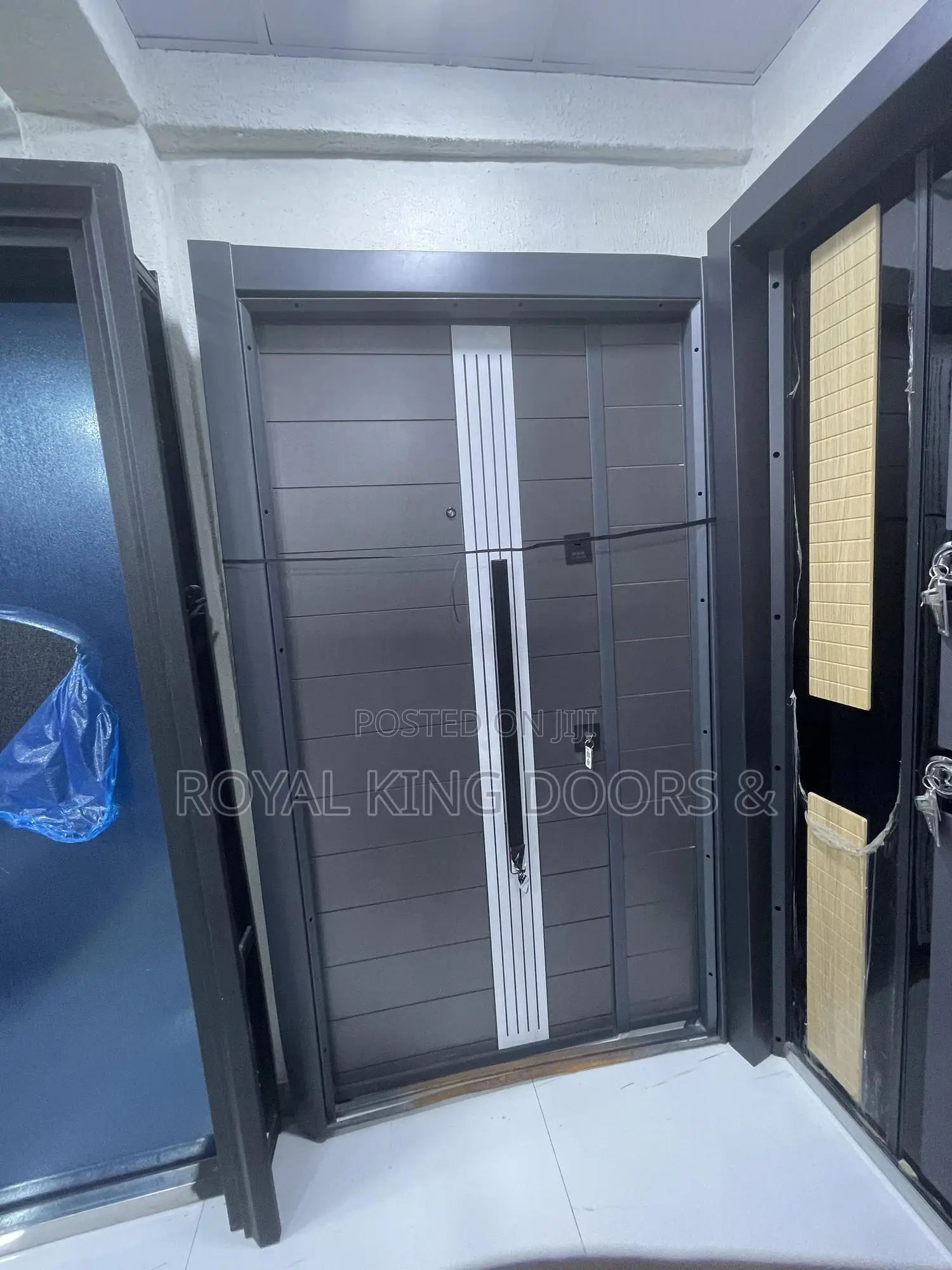 Grey and White Turkey Entrance Security Doors
