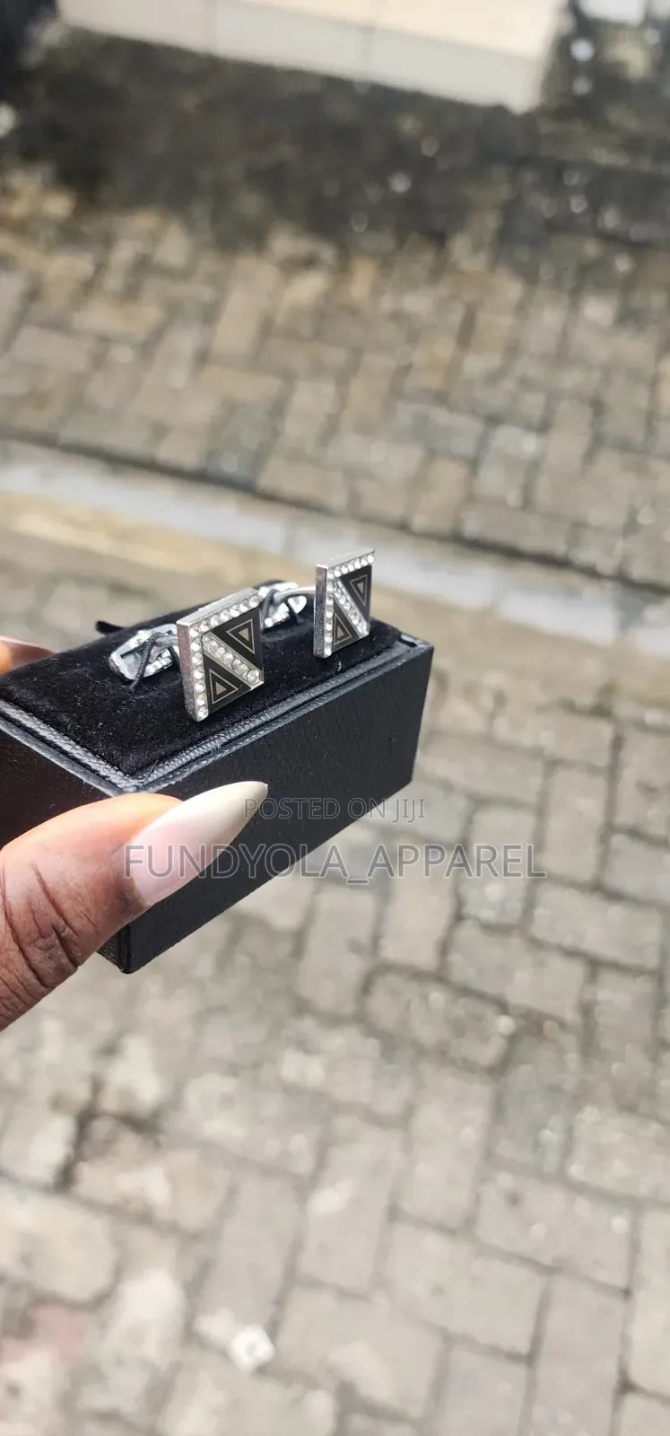 Stone Black Mix Cufflinks