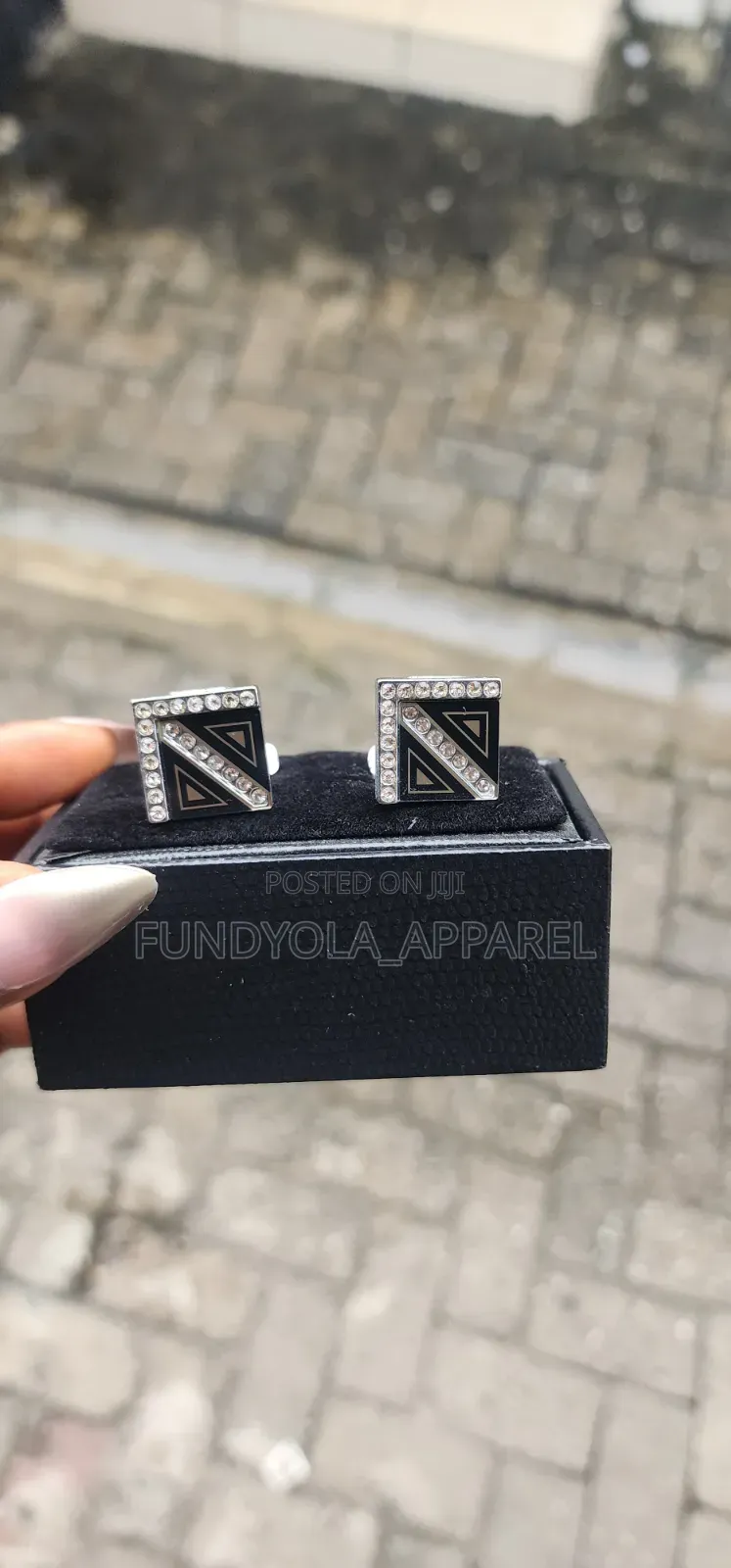 Stone Black Mix Cufflinks