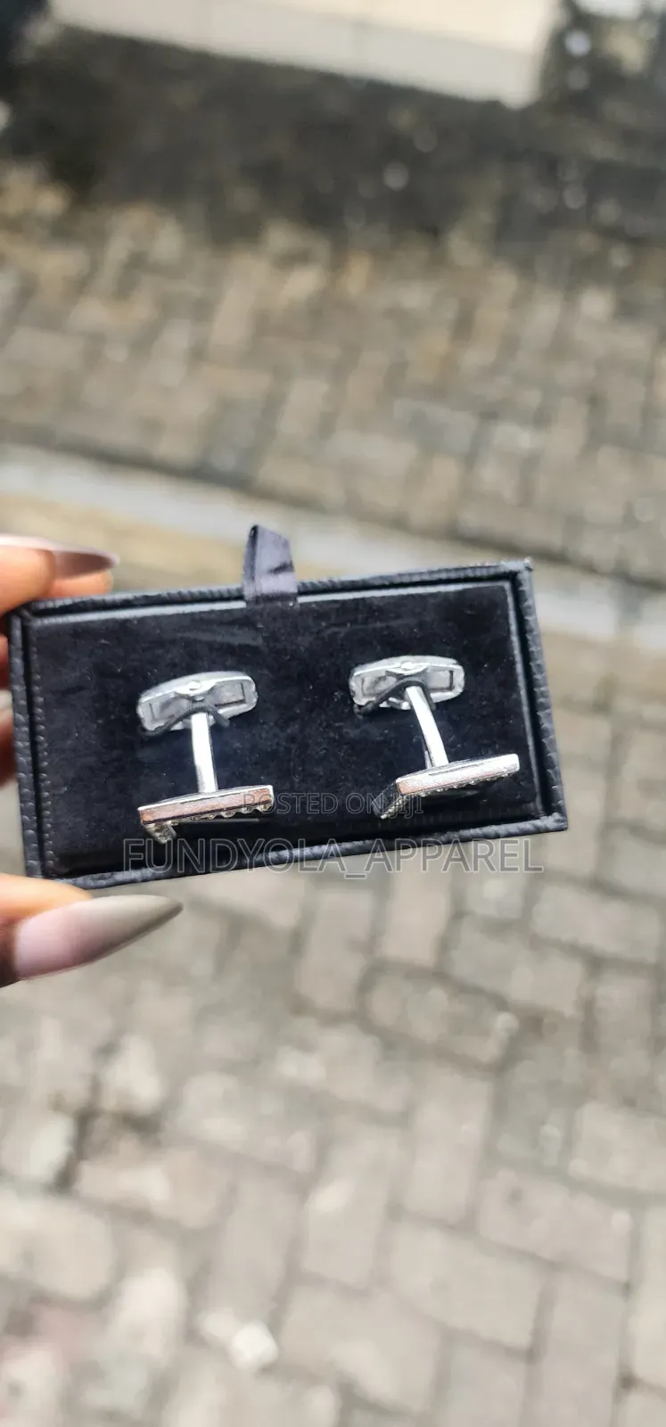 Stone Black Mix Cufflinks