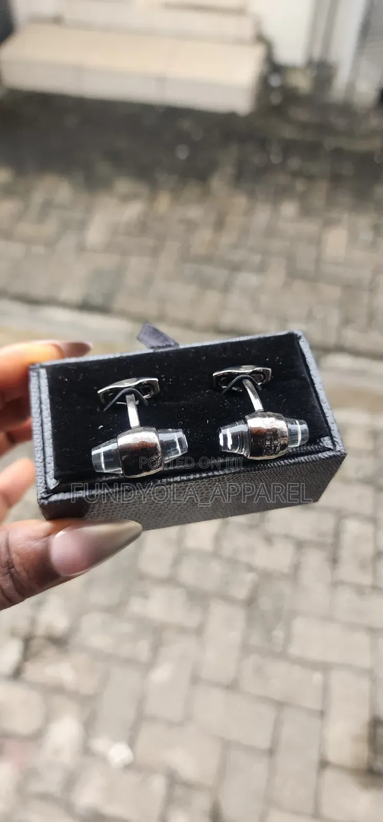 Stone Black Mix Cufflinks